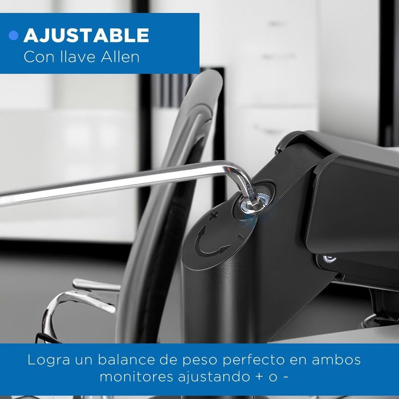 Brazo Soporte Doble Para 2 Monitores Linkon Escritorio Gas-2