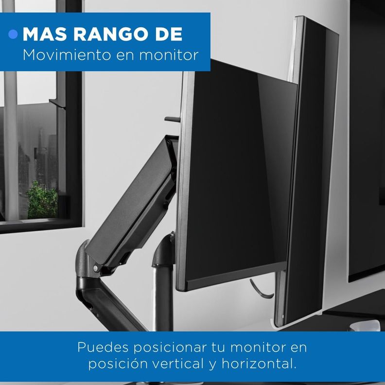 Brazo Soporte Doble Para 2 Monitores Linkon Escritorio Gas-6