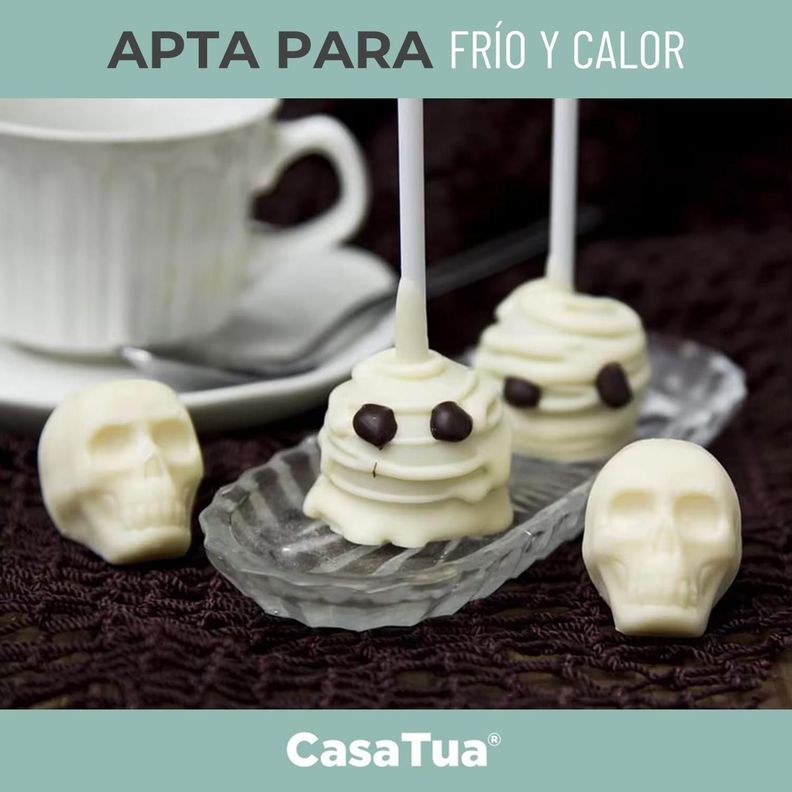 Cubetas Hielo Cubetera Molde Silicona Calavera CasaTua Set 3-5