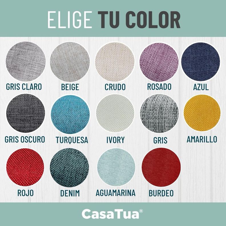 Cortina Blackout 100% 2 Paños de 140x220cm Text Lino-8