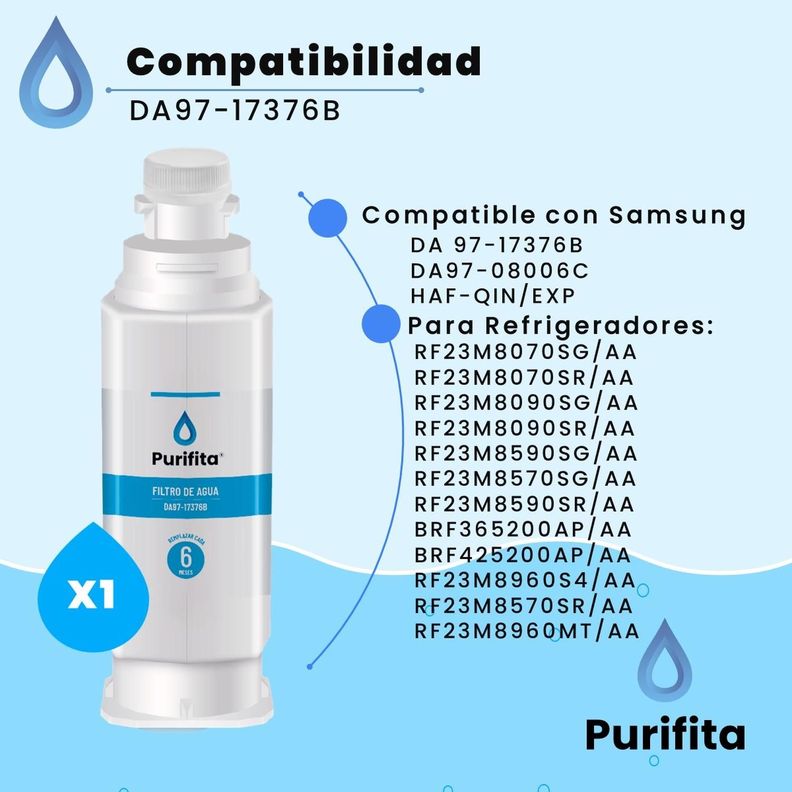 Filtro Agua Para Refrigerador Samsung Purifita DA97-17376B-1