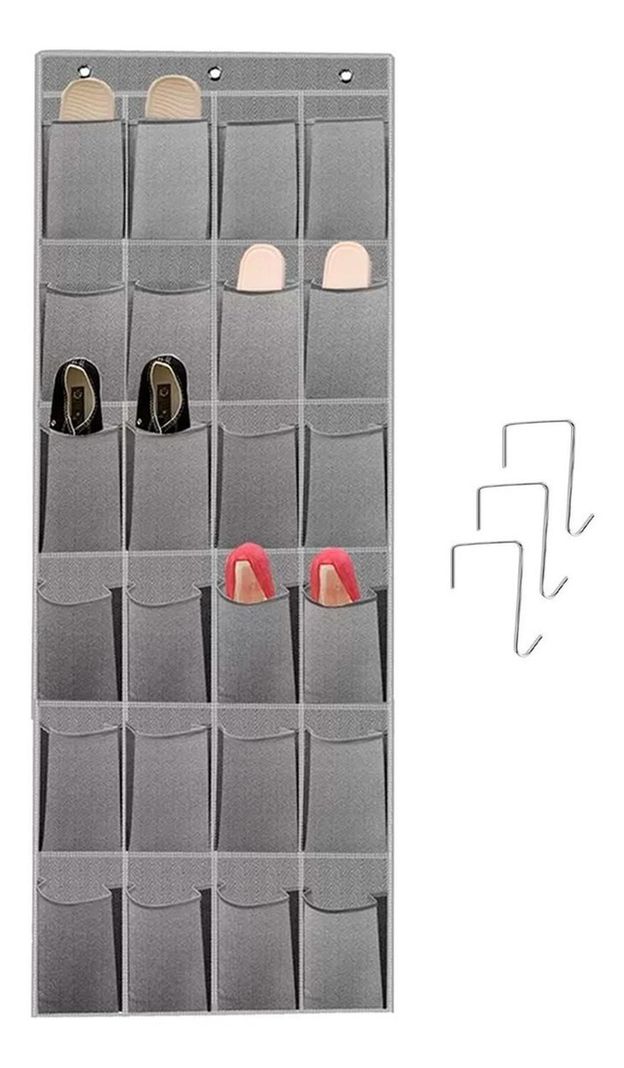 Organizador Zapatos Zapatero Colgante Puerta Closet 24 Pares-0