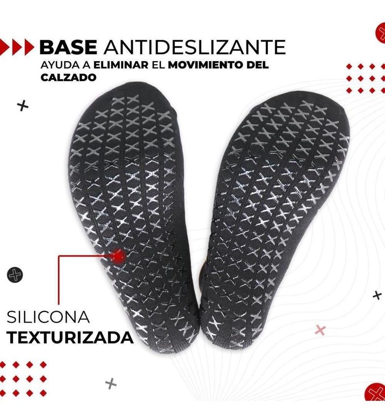 Medias Futbol Calcetas  Deportivas Antideslizantes x3 Fitnics negro-2