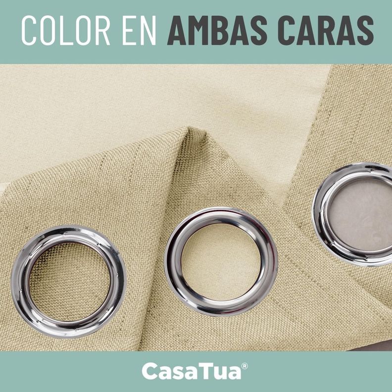 Cortina Blackout x2 Casatua 135x220 Termica Doble Cara-6