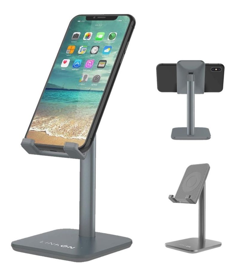Soporte Base Porta Celular Tablet Escritorio Mesa Ajustable-0