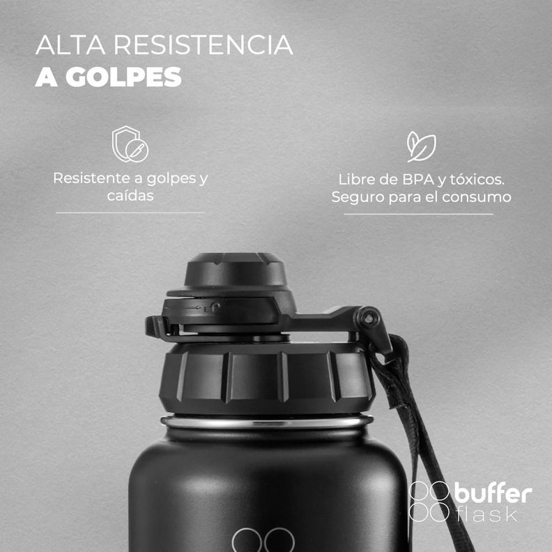 Tapa Para Botella Termica de Agua One Click Buffer Flask-3