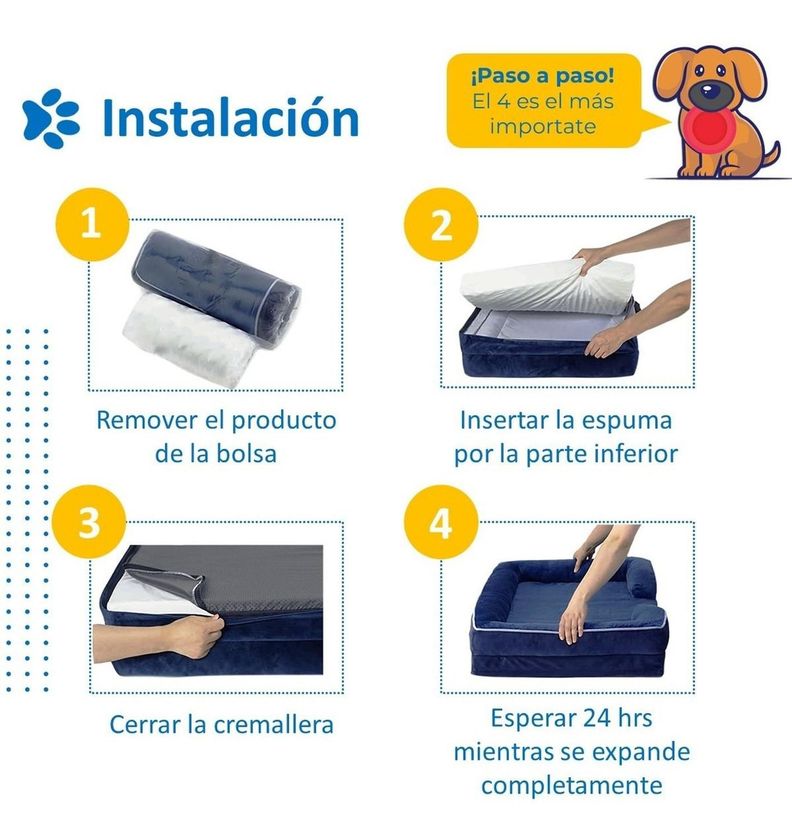 Cama Ordopedica Para Mascota Perros Y Gatos Mediana - PetPal-6