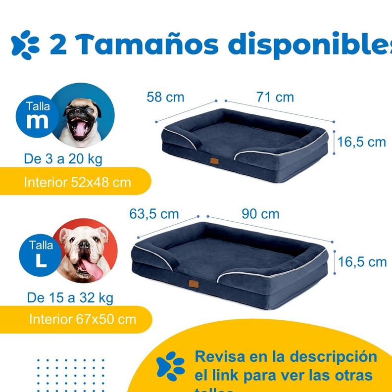 Cama Ordopedica Para Mascota Perros Y Gatos Mediana - PetPal-7