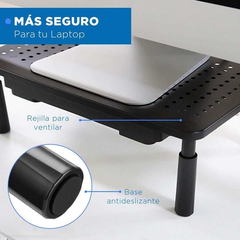 Base Soporte Monitor Organizador Escritorio Linkon Ajustable-5