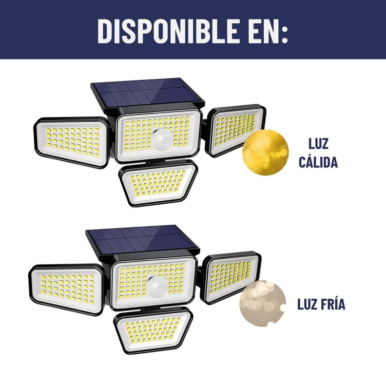 Foco Led Solar Exterior Maxwell Sensor Control Luz Cálida-7