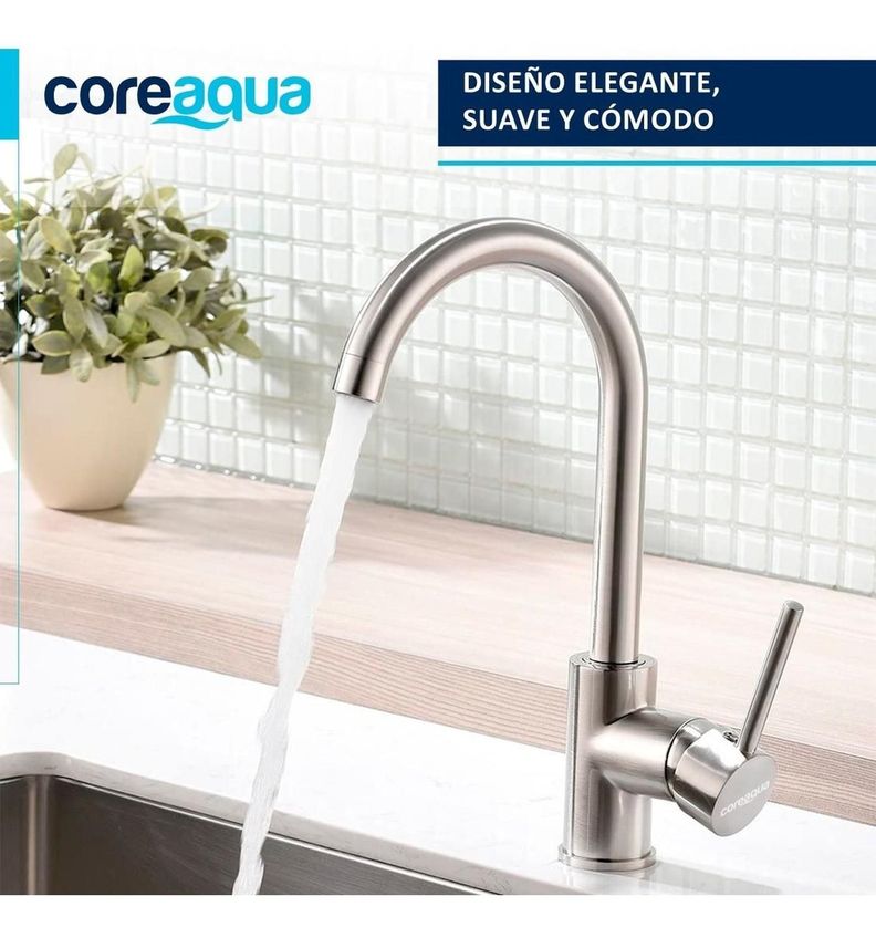 Llave Monomando Lavaplatos Griferia Cocina Premium Coreaqua-1