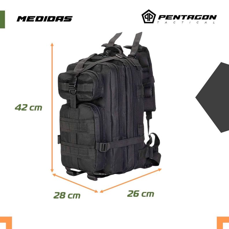 Mochila Tactica Militar Outdoor Pentagon 30l Impermeable Pentagon