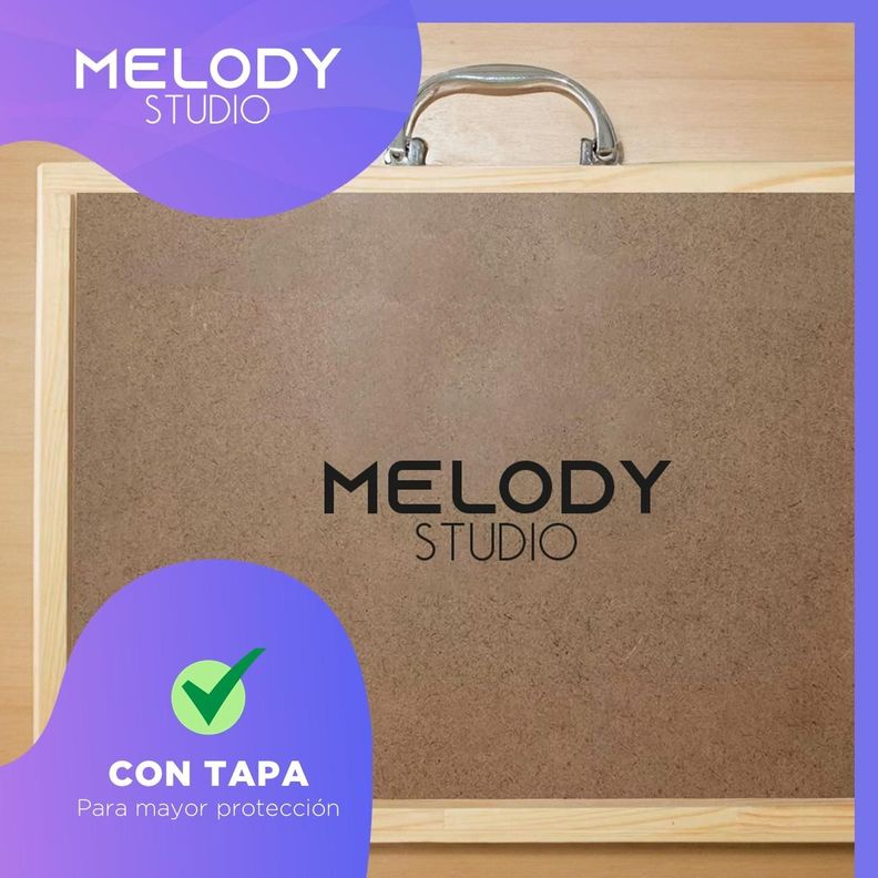 Metalofono Xilofono 25 Notas de Colores Melody con Maleta-4