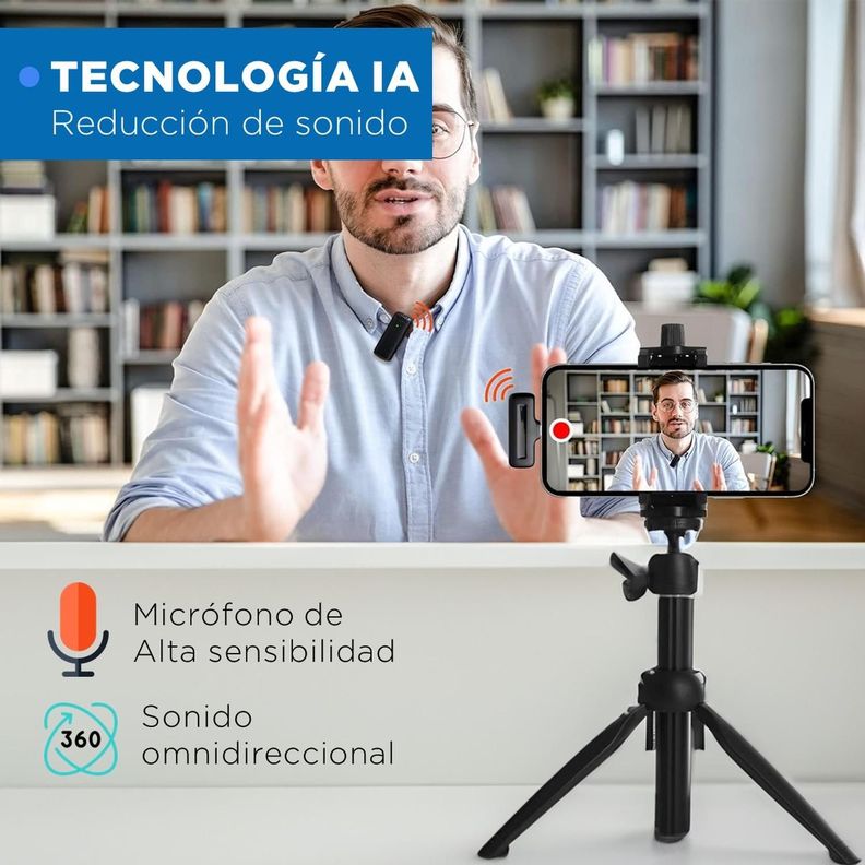 Microfono Inalambrico Solapa Lavalier Linkon PRO + Estuche-6