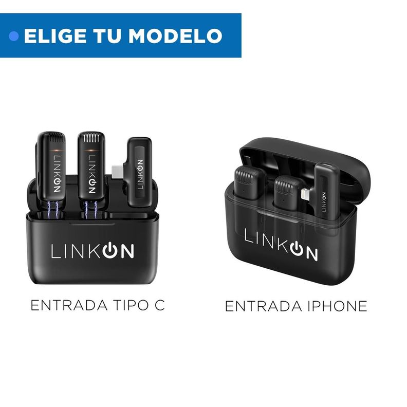 Microfono Inalambrico Solapa Lavalier Linkon PRO + Estuche-7