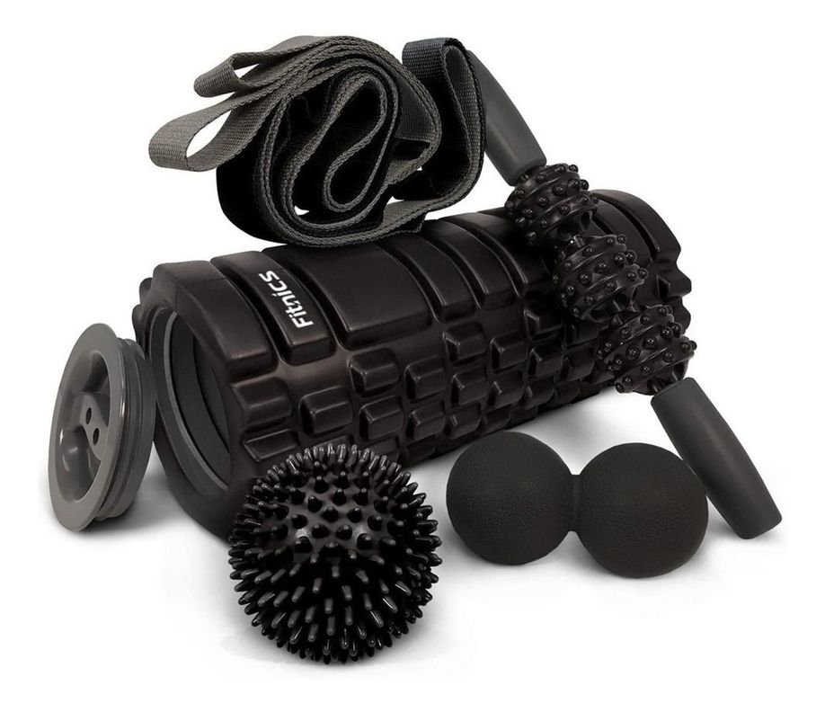 Rodillo +Set Completo Elongacion Masaje Fitnics Roller Foam-0