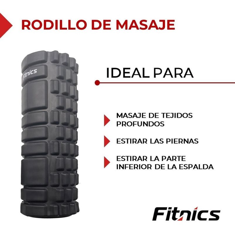 Rodillo +Set Completo Elongacion Masaje Fitnics Roller Foam-2