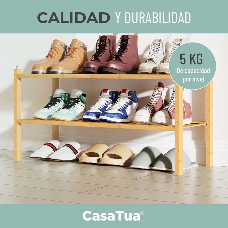 Rack Zapatero Mueble Organizador Zapatos Multiuso CasaTua-3