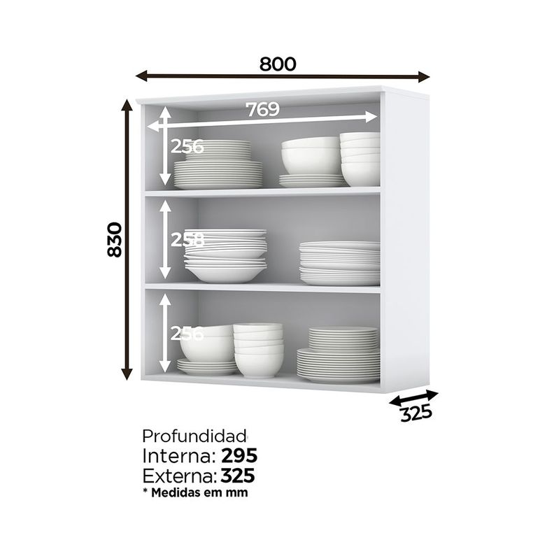 
MUEBLE AEREO COCINA AMERICANA 2 PUERTAS BLANCO-2