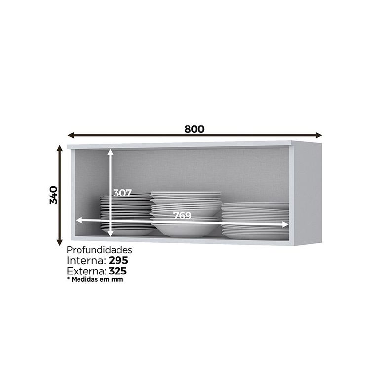 MUEBLE COCINA AEREO 01 PUERTA BASCULANTE FERRARA-2
