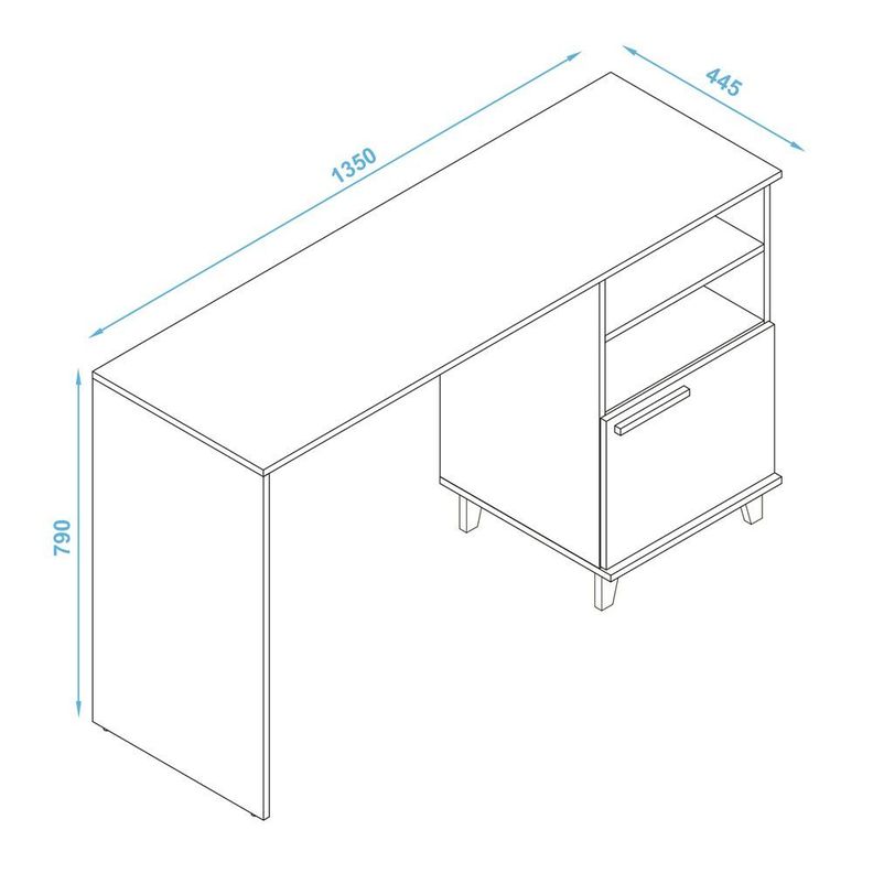 Escritorio Blanco Fendi-3