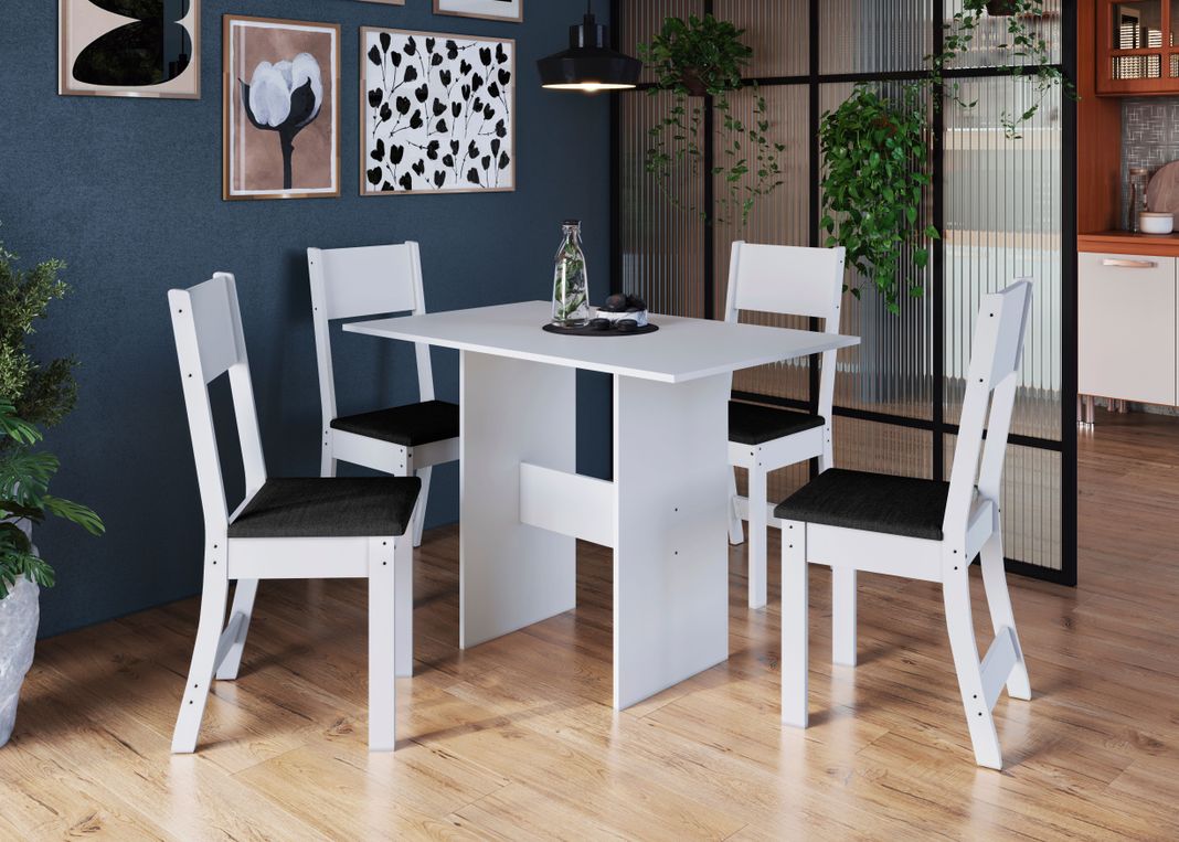 JUEGO DE COMEDOR 4 SILLAS TIRSO-4
