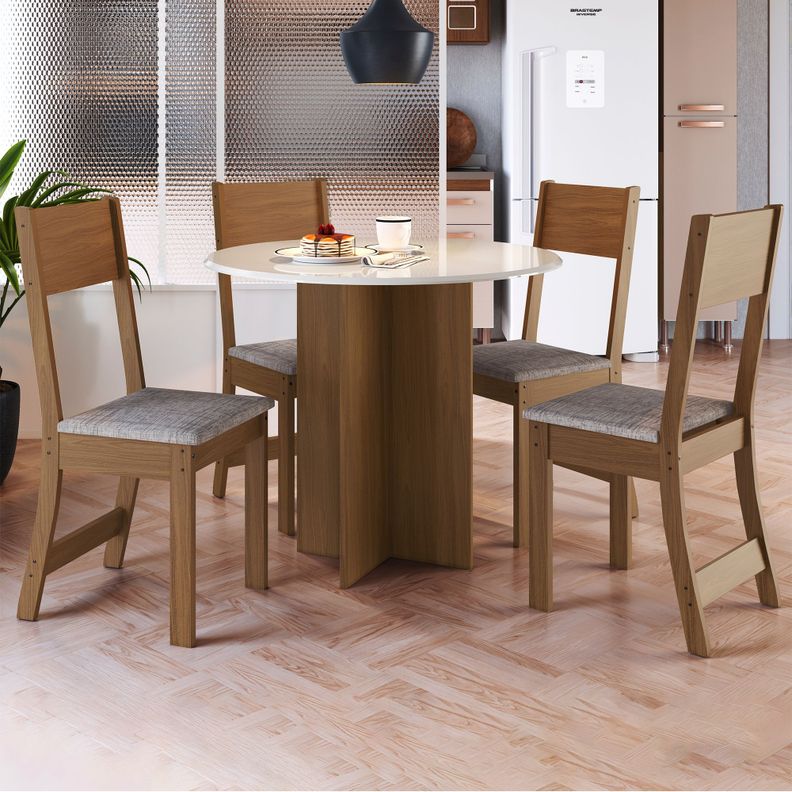 JUEGO DE COMEDOR 4 SILLAS ANDY-4