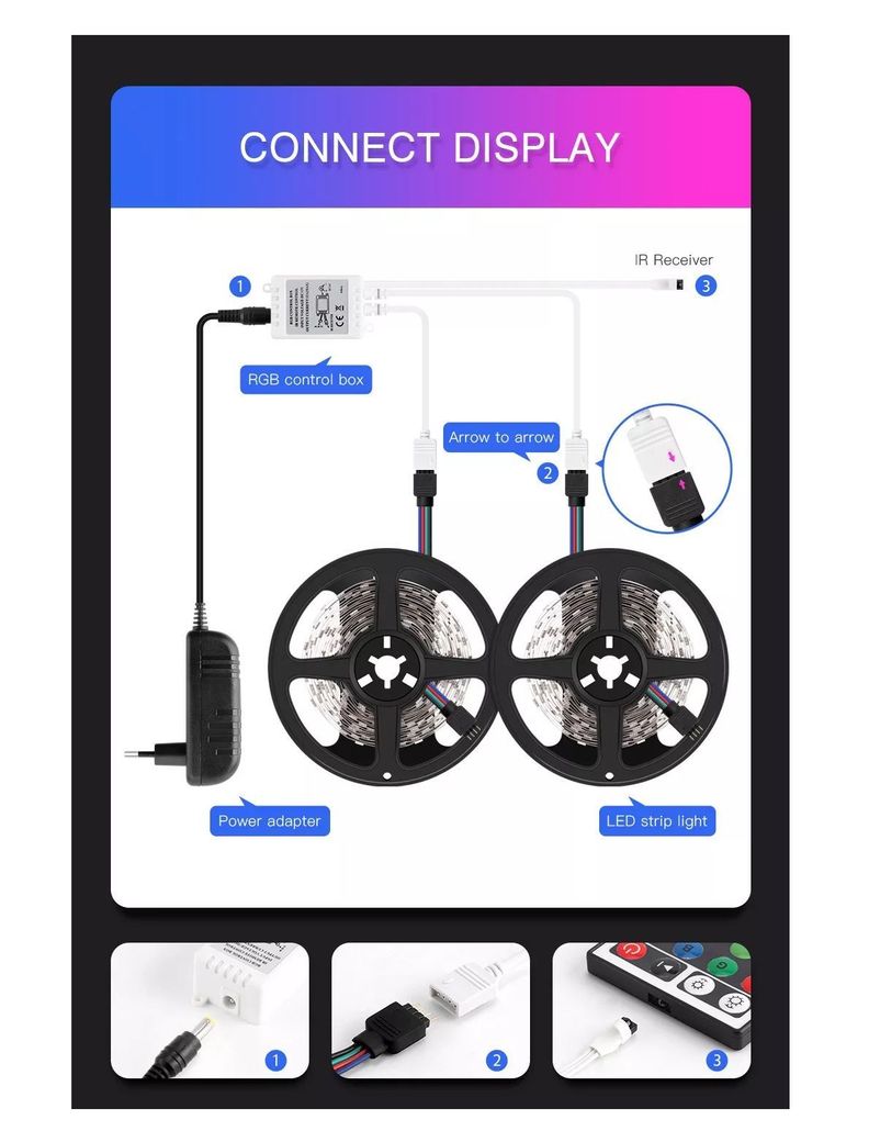 Cinta Led Rgb Flexible 5 Metros Con Control Remoto-4