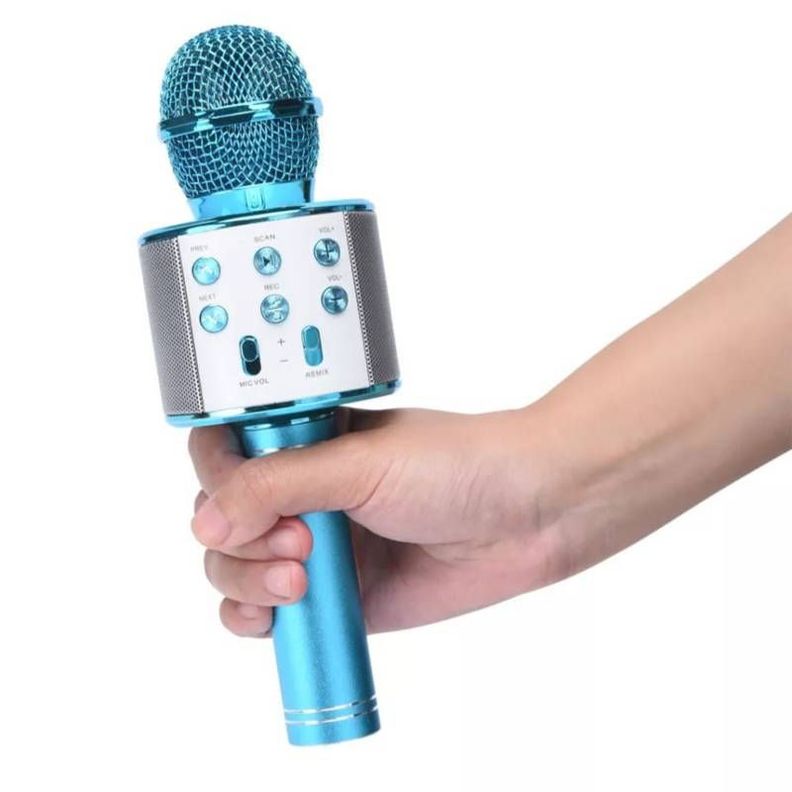 Micrófono Parlante Inalámbrico Karaoke Ws-858l-0