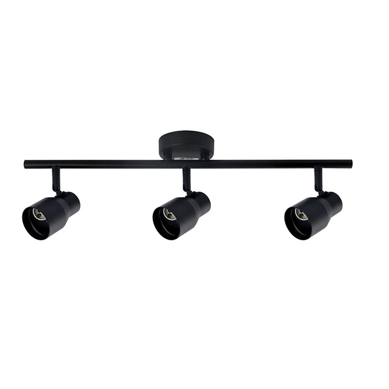 Foco Spot Cielo o Muro Porta 3xGU-10 Round Negro Incluye  Ampolleta -0