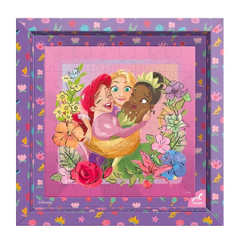 Rompecabezas Princesas con marco 60 piezas-Disney-1