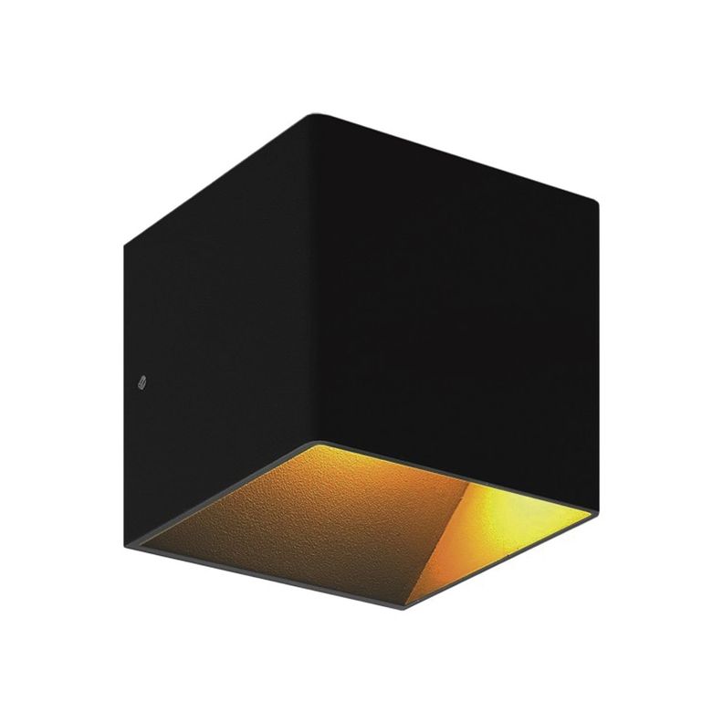 Apliqué LED de Pared Cuadrado 3W Cálido Negro-1