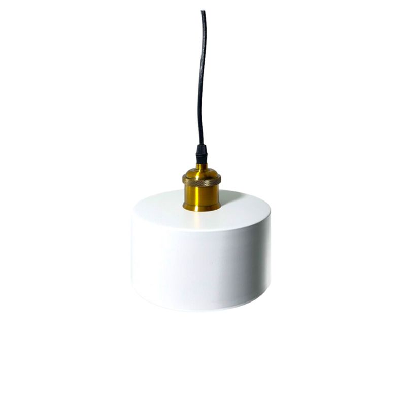 Lámpara Colgante A Riel Moderna Blanco Morava E-27 Ampolleta Fría-1