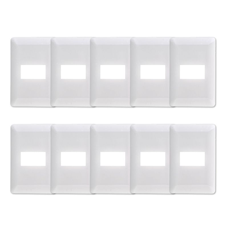 Pack 10 Placa Simple Con Soporte Blanco-0