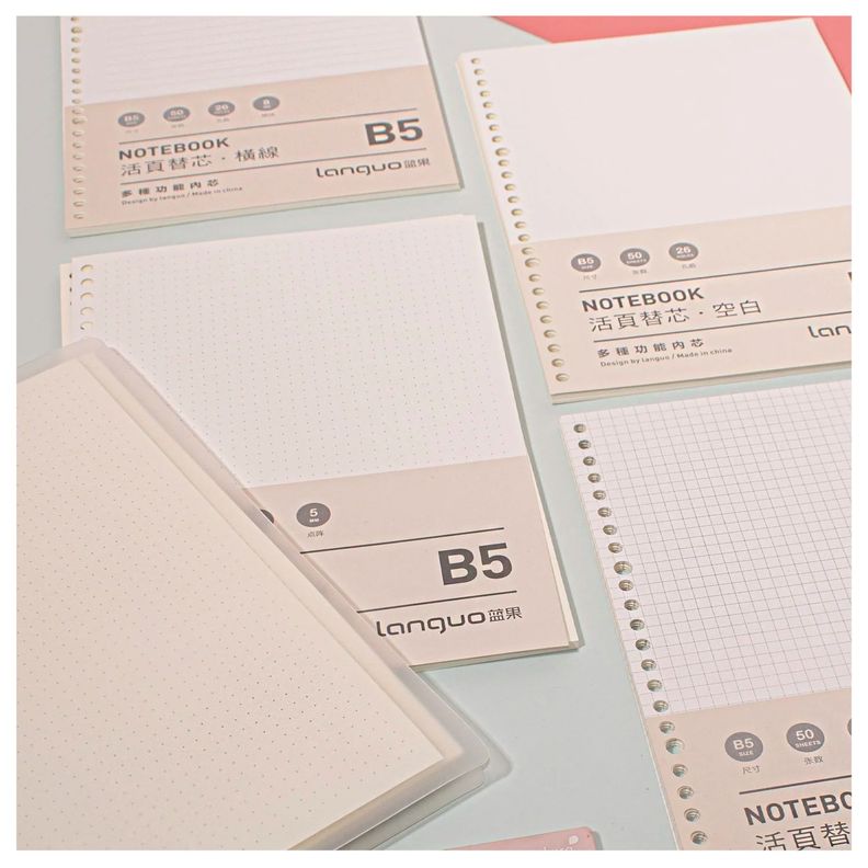 Libreta Anillada Tipo Binder B5 Diseño Líneas-1