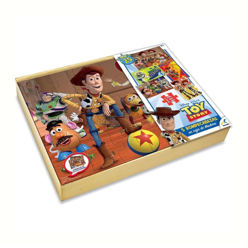 Rompecabezas 5 en 1 Caja Madera Toy Story-Pixar-2