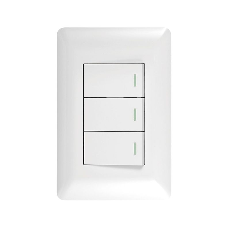 Interruptor Triple 9/12 10A 250V Blanco-1