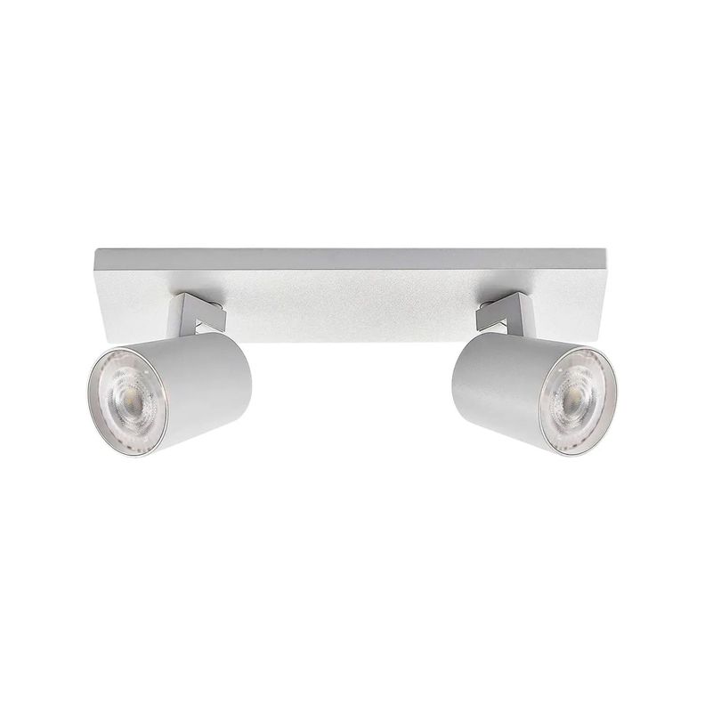 Foco Spot LED "Track Light" 2xGU10 Blanco Incluye Ampolleta Cálida-0