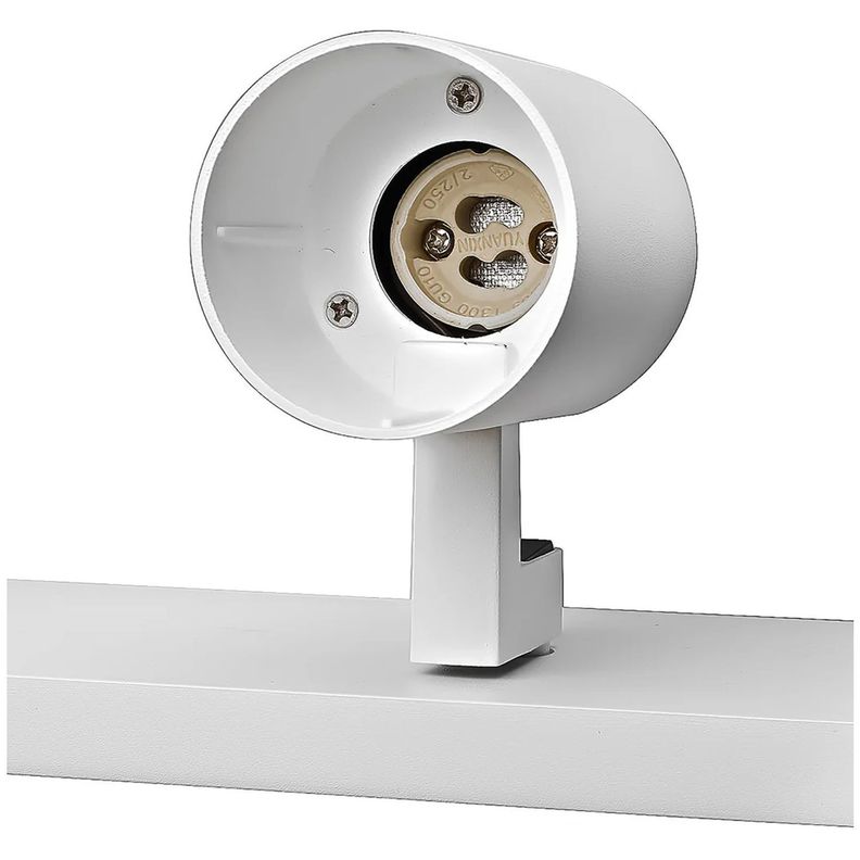 Foco Spot LED "Track Light" 2xGU10 Blanco Incluye Ampolleta Cálida-3