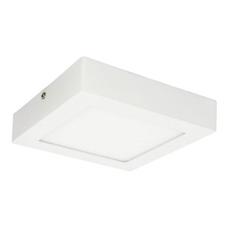 Pack 5 Panel Cuadrado LED ECO Sobrepuesto Blanco 6W Frío-2