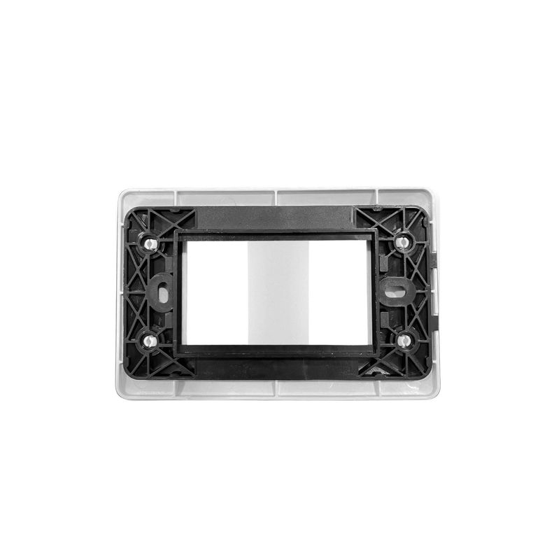 Placa Doble Con Soporte Blanco-2