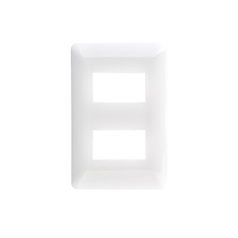 Pack 3 Placa Doble Con Soporte Blanco-2