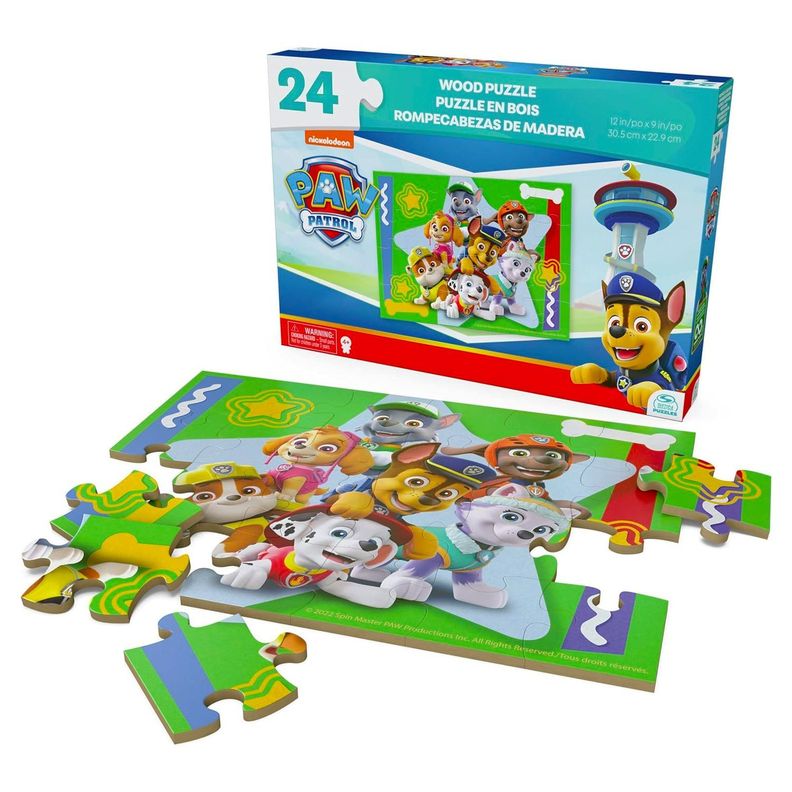 Rompecabezas Madera 24 piezas-Paw Patrol-1