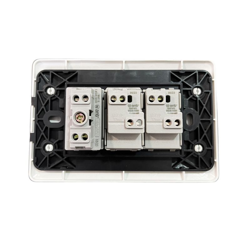 Pack 5 Tomacorriente 10/16A 250V + Interruptor 9/12 10A-4