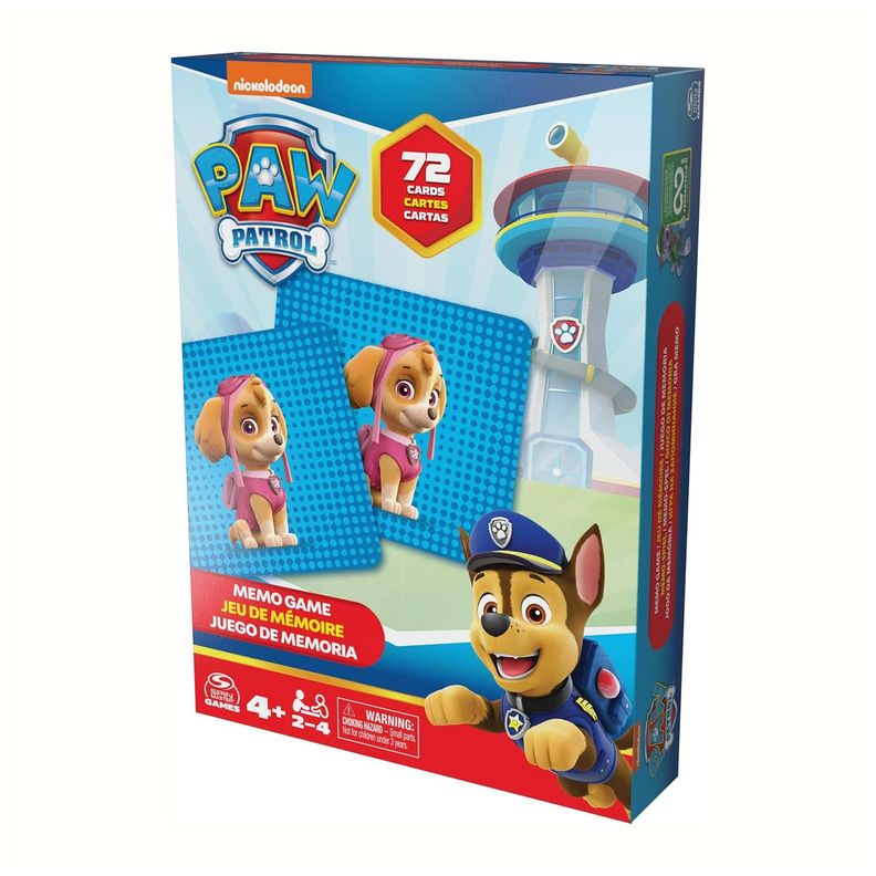 Juego de Memoria Paw Patrol 72 cartas - Spin Master-0