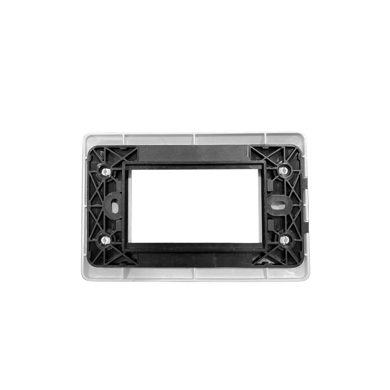 Pack 10 Placa Triple Con Soporte Blanco-3