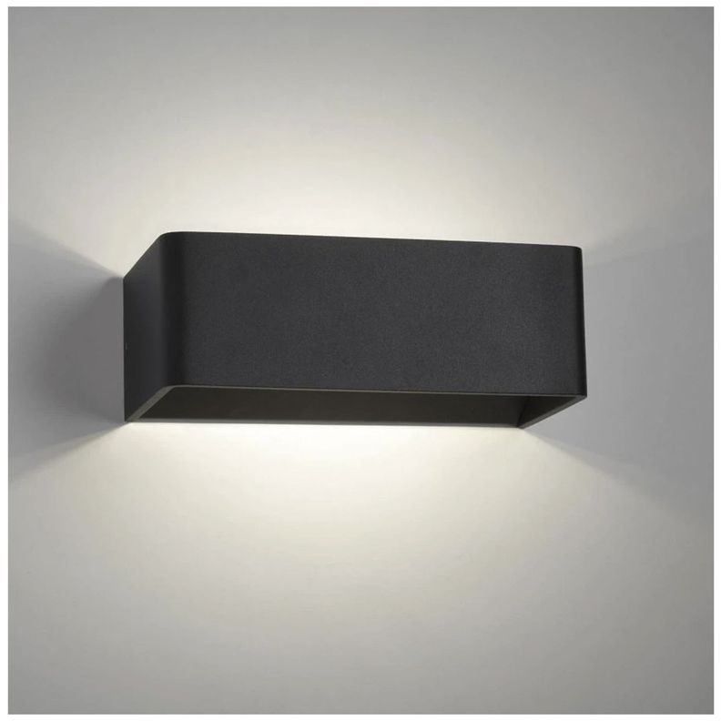 Apliqué LED Decorativo Rectangular 6W Negro-2