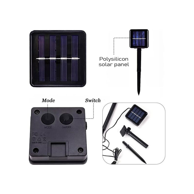 Set de 5 Estacas Solares Navidad Diferentes Diseños-4