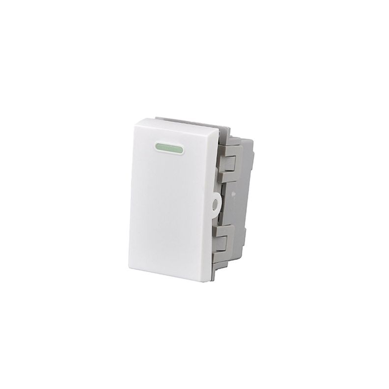 Pack 5 Modulo Interruptor 9/24 10A 250V Diseño Simple-1