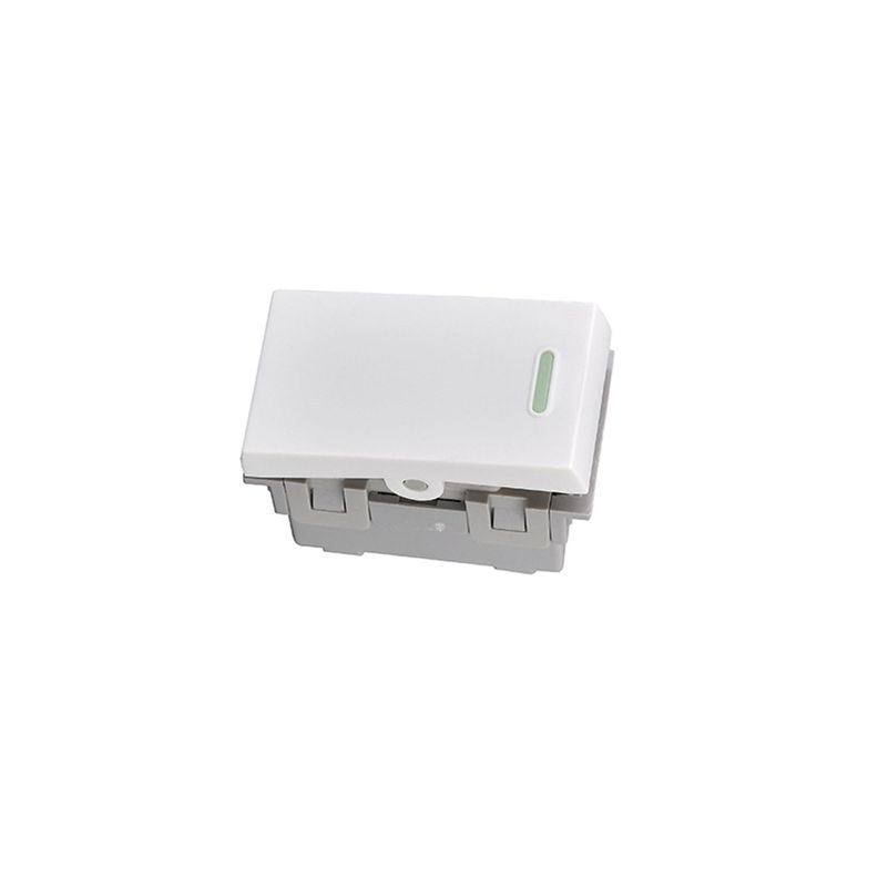 Pack 5 Modulo Interruptor 9/24 10A 250V Diseño Simple-2